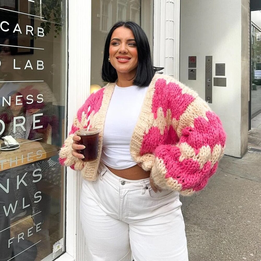 Kiwi & Co Pink Hugs & Kisses Cardigan Cardigan